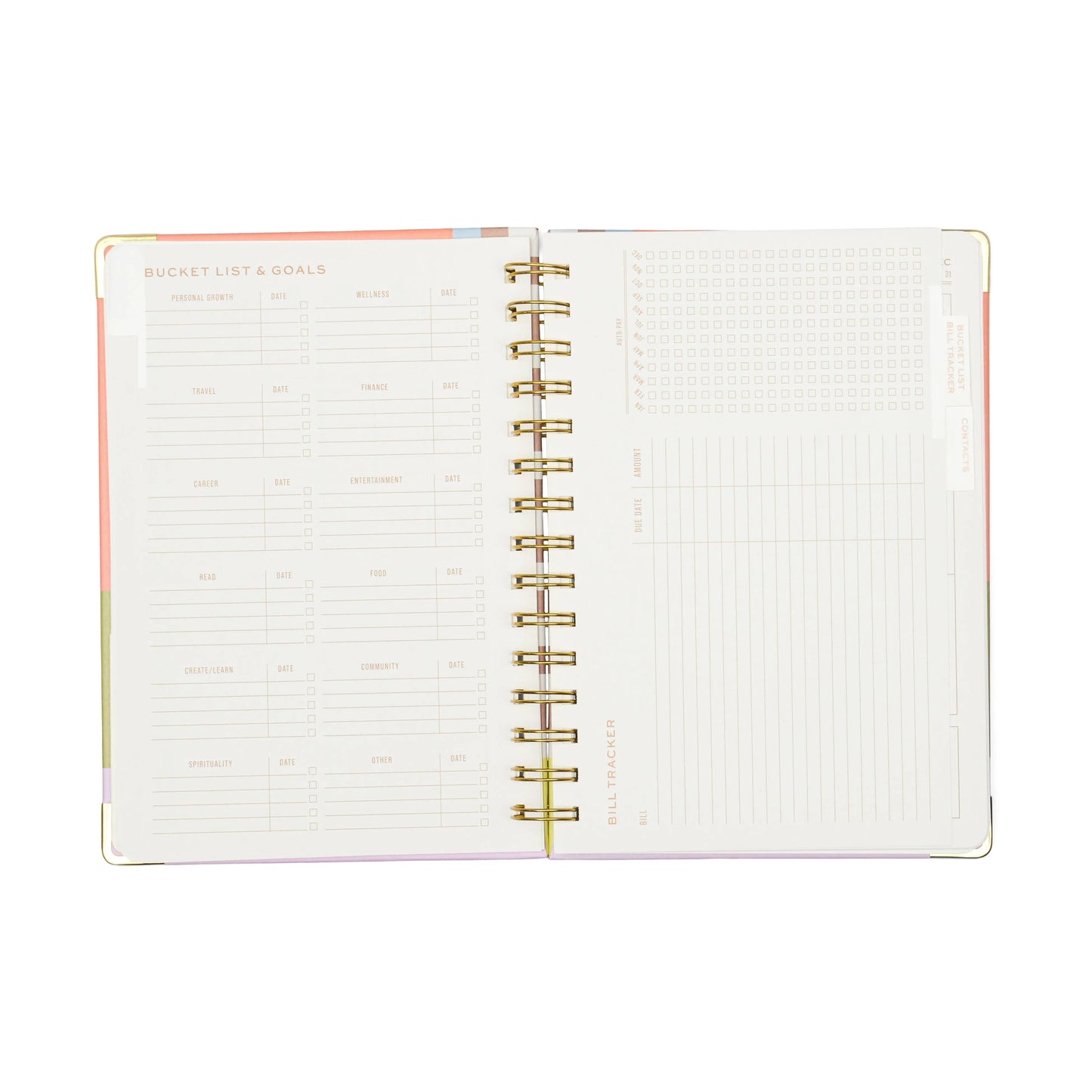 Undated 13 Month Planner - Geo Checks DesignWorks Ink