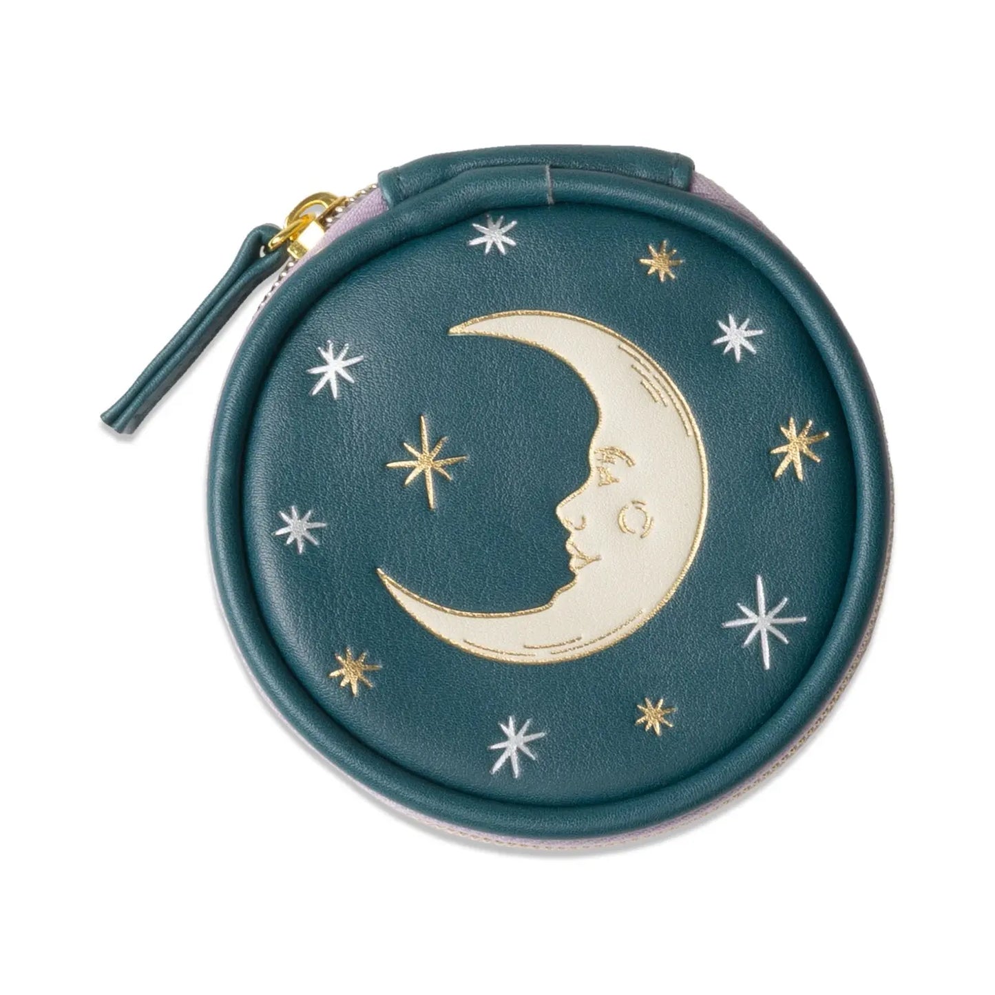 Vegan Leather Pill Case - Teal Moon Designworks Ink