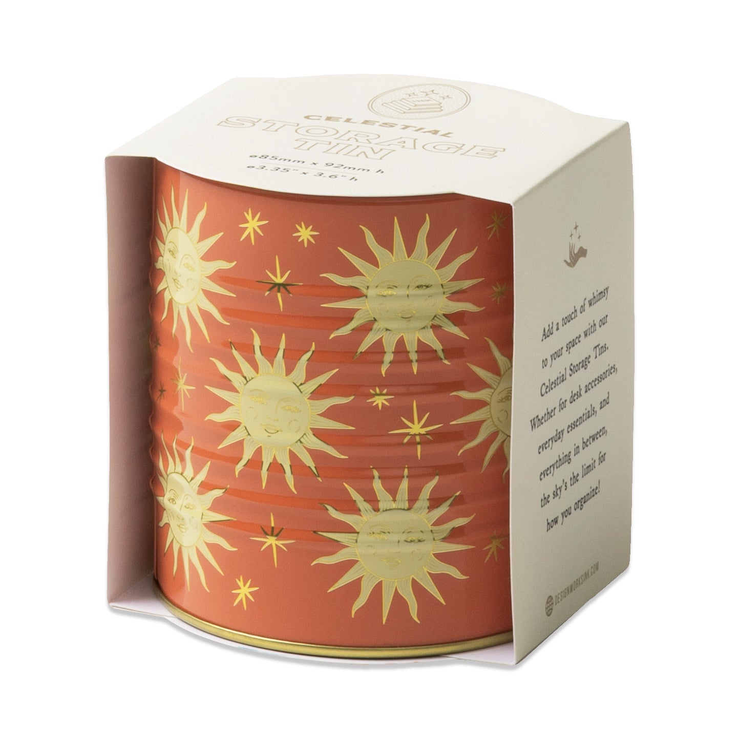 Celestial Storage Tin - Terracotta Sun