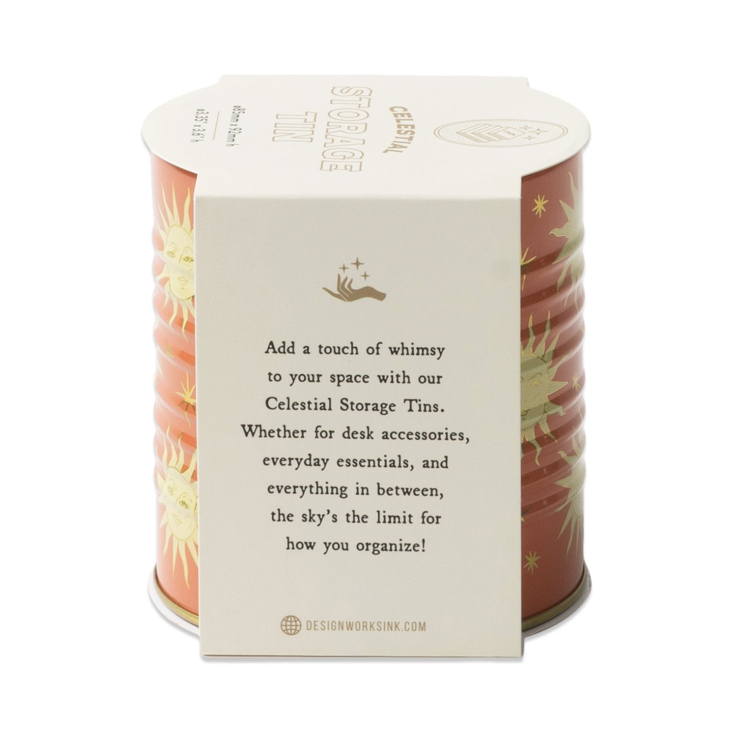Celestial Storage Tin - Terracotta Sun