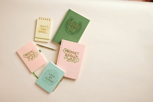 Vintage Sass Notebook with Pen - Lucky you