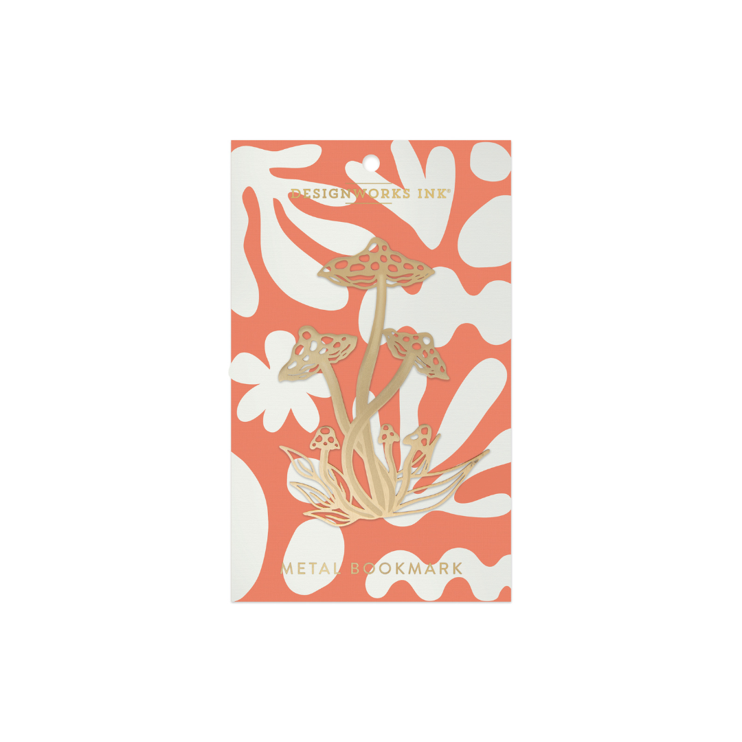 Metal Bookmark - Mushroom Designworks Ink