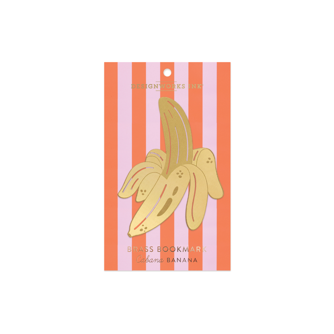 Brass Bookmark - Cabana Banana Designworks Ink
