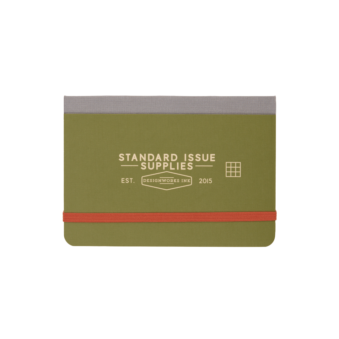 Standard Issue Pocket Journal - Army Green + Chili Designworks Ink