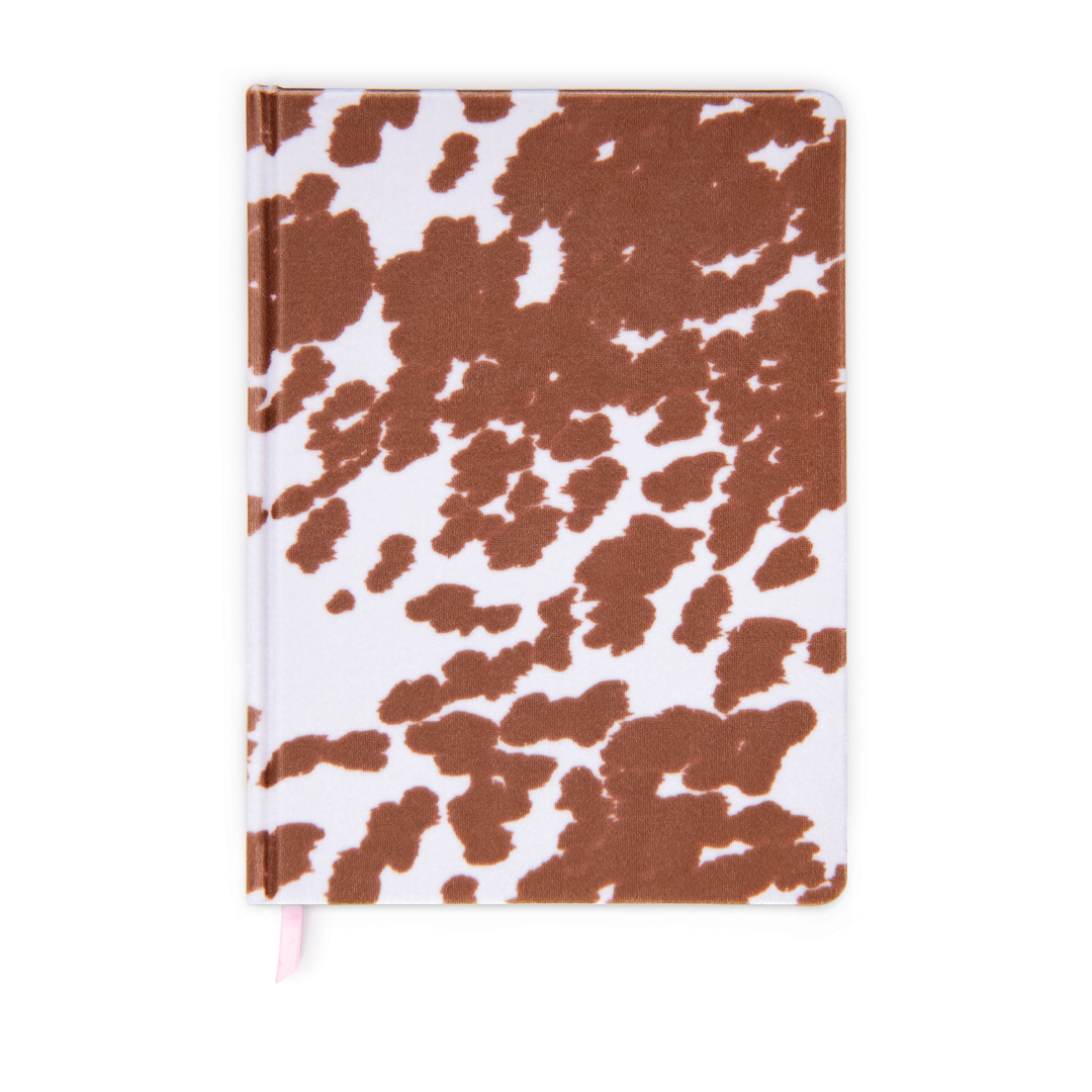 Velvet Jumbo Journal - Cow Print Designworks Ink