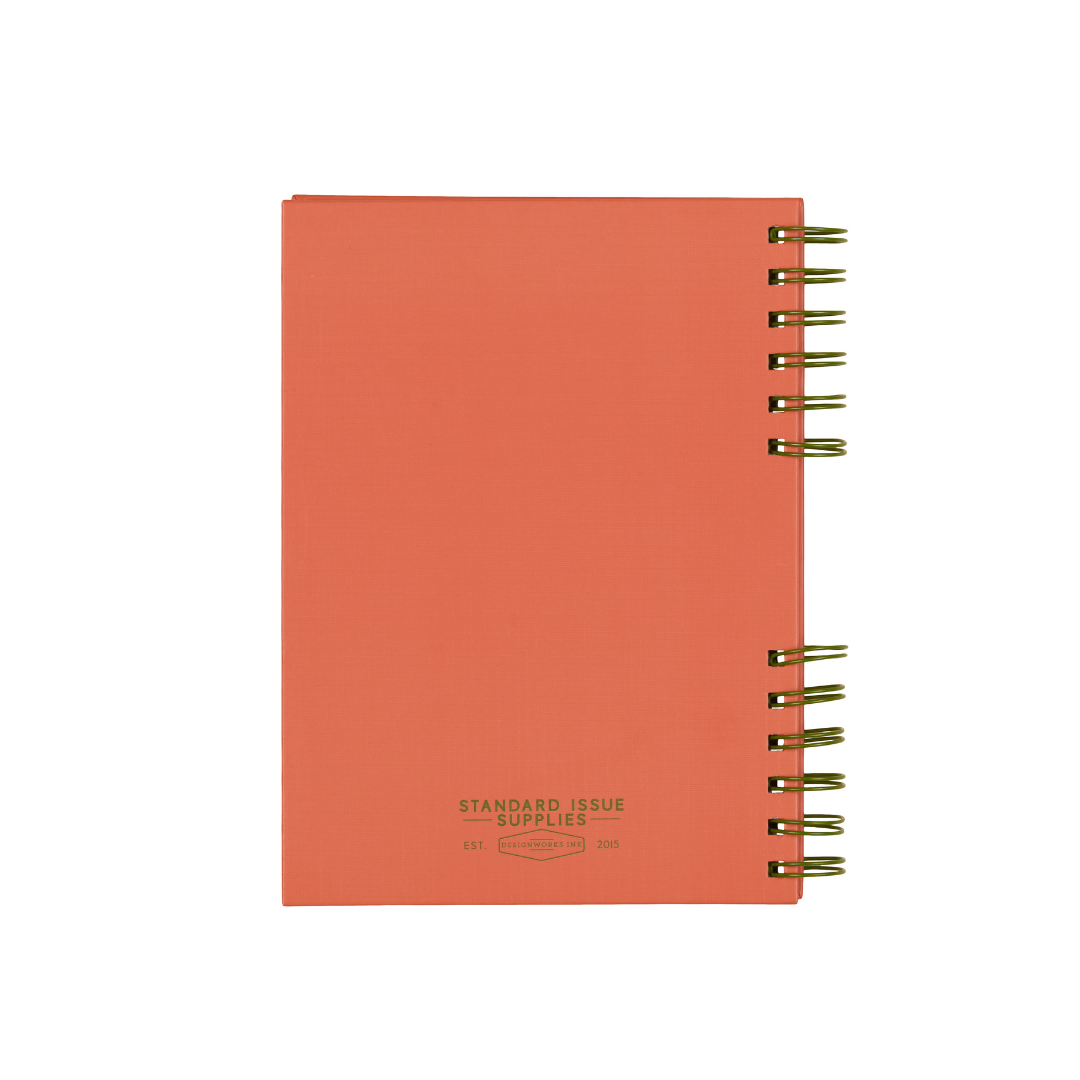Standard Issue Planner Notebook No. 12 - Army Green + Chili Designworks Ink