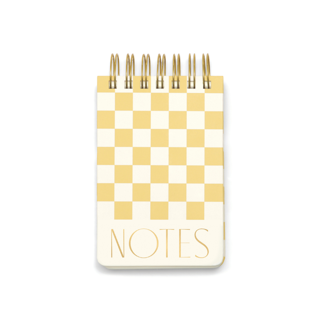 Twin Wire Chunky Notepad - Checks Designworks Ink