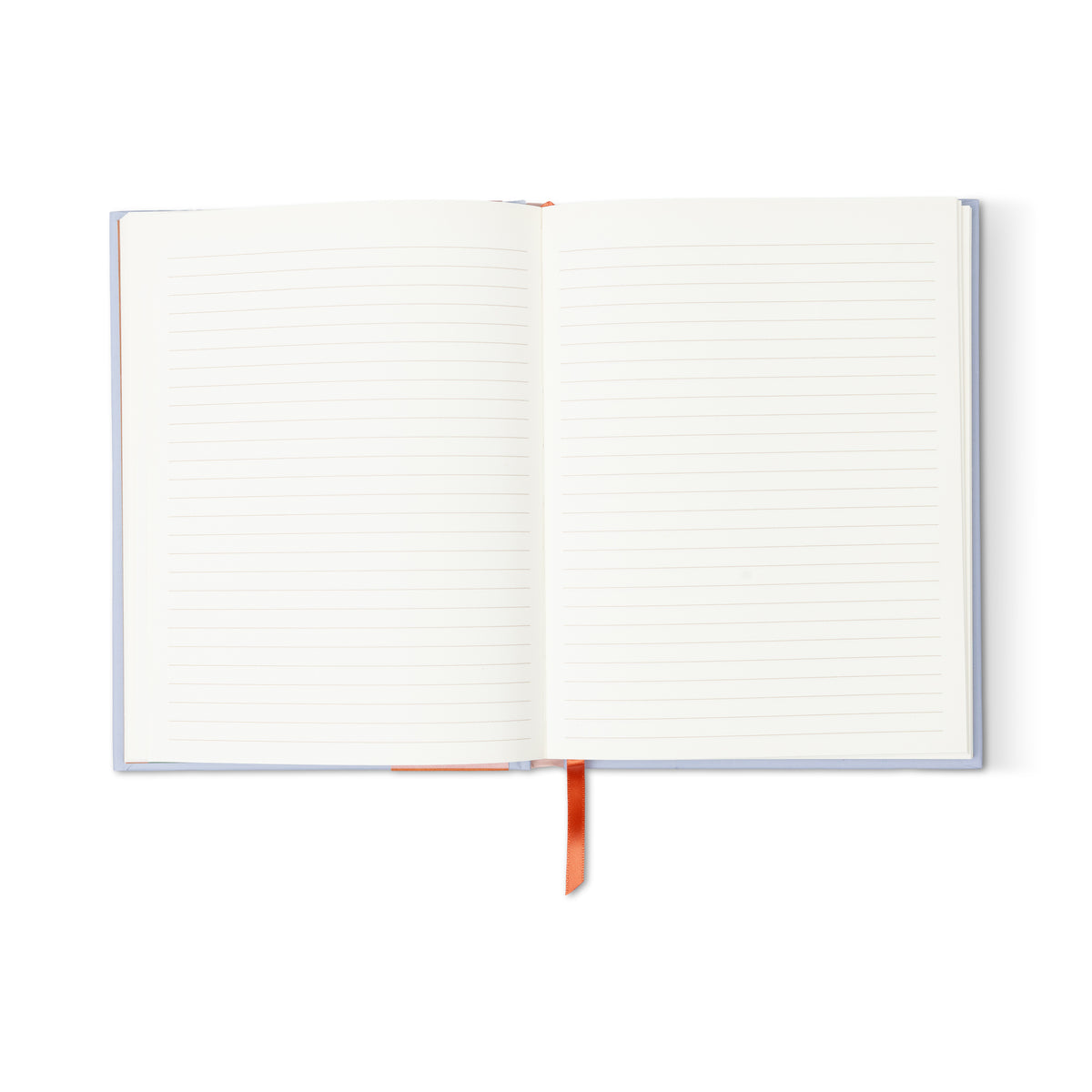 The A Dopo Flower Journal is a lay-flat notebook with lined pages and an orange ribbon bookmark, shown on a white background—a perfect gift for creatives.