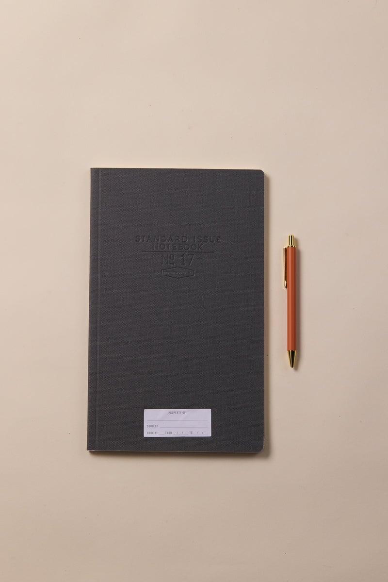 Standard Issue Tall Notebook No.17 - Black