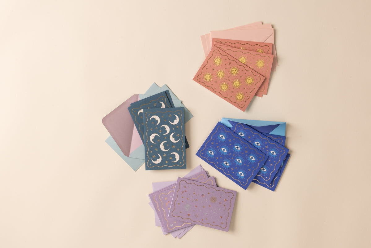 Boxed Celestial Notecard Set - 16 cards
