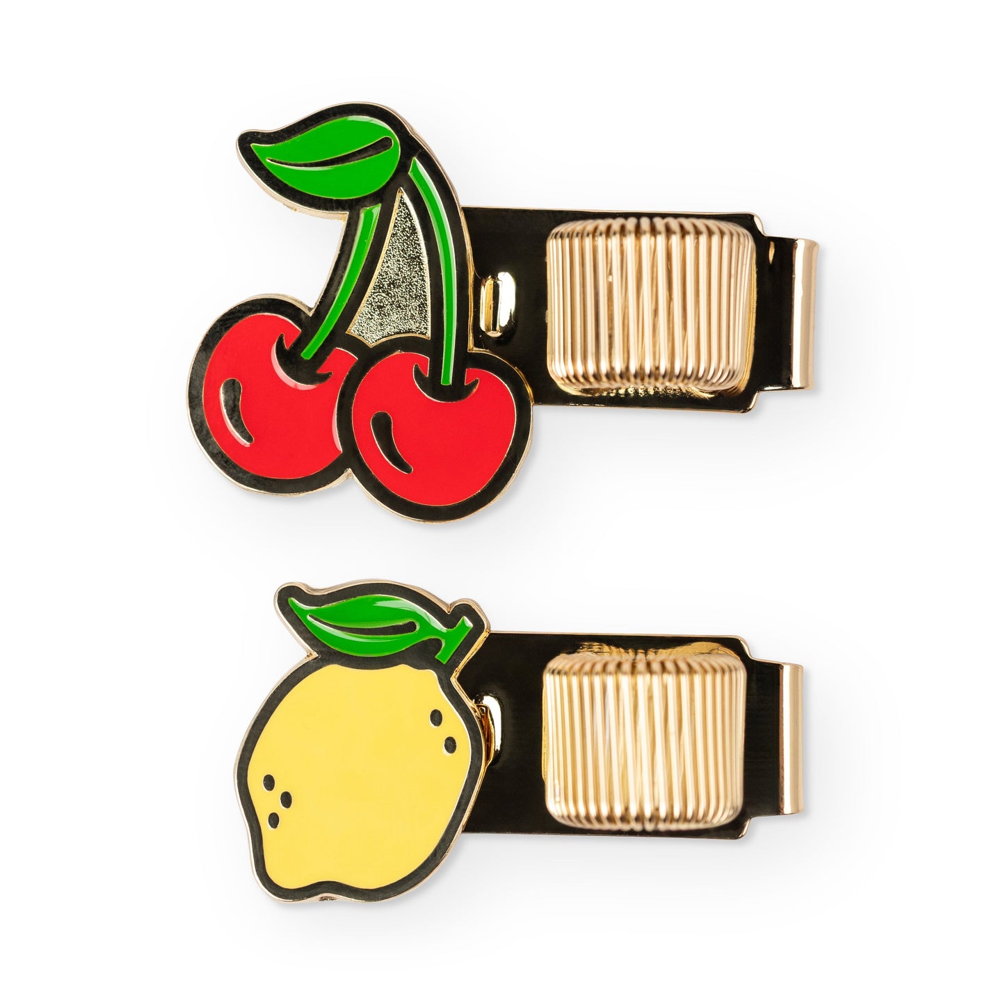 Set of 2 Pen Clips - Lemon + Cherry