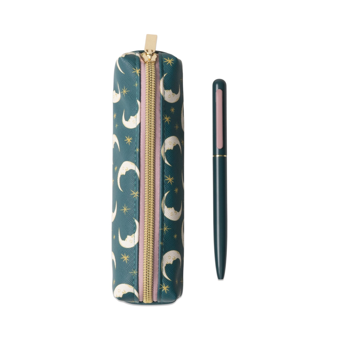 Pen & Pouch Set - Teal Moon