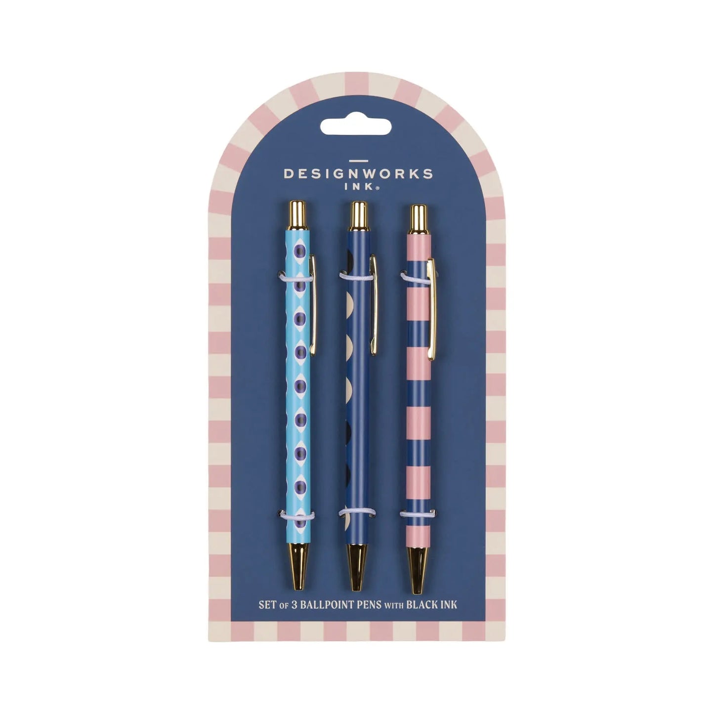 A Dopo Set Of 3 Pens - Eye, Moon, Stripe Designworks Ink