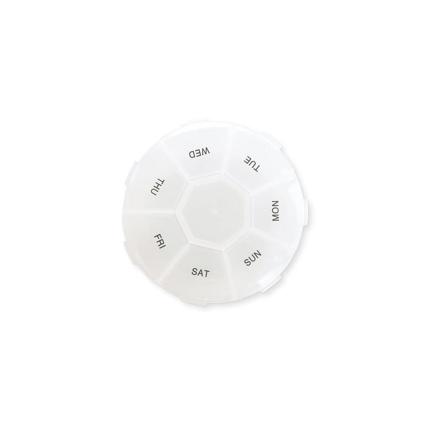 A compact Vegan Leather Travel Pill Case with Tassel labeled Chill Pills—perfect for organizing your medication on the go.