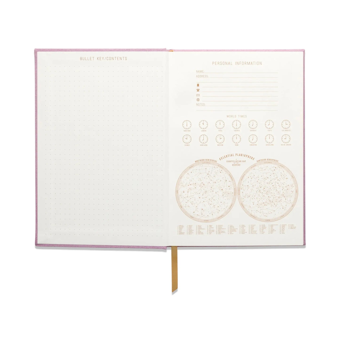 Hard Cover Suede Cloth Journal With Pocket - Notes interior pages