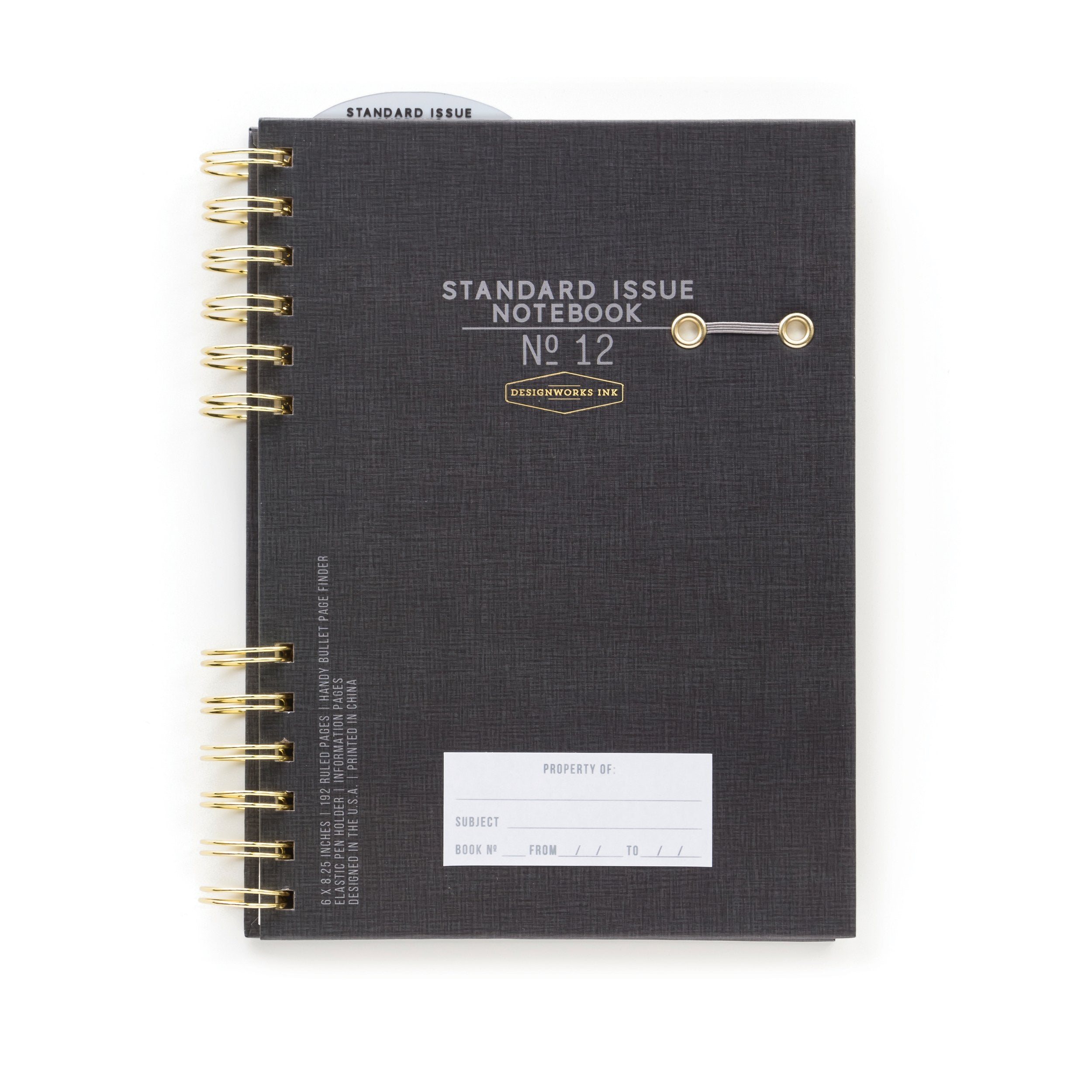 Black Notebook Pen Holder, Planner Pen Holder, Pen Holder for Book 