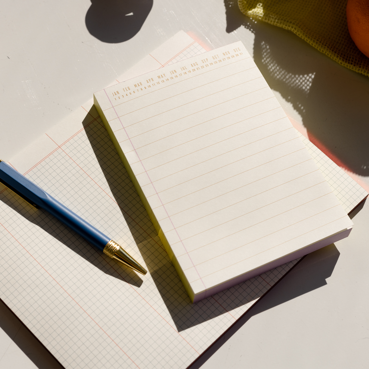Colorblock Notepad - Chartreuse & Pink