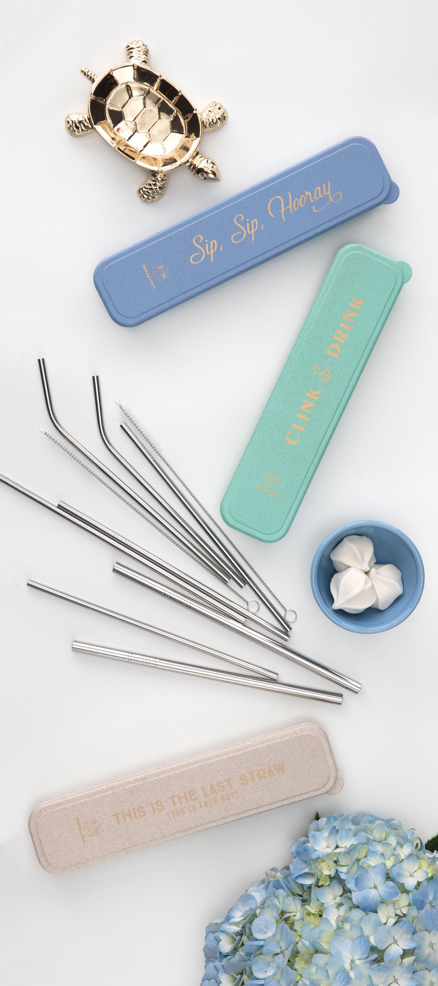 Stainless Steel Straw Set - "This Is The Last Straw (You'll Ever Buy)"