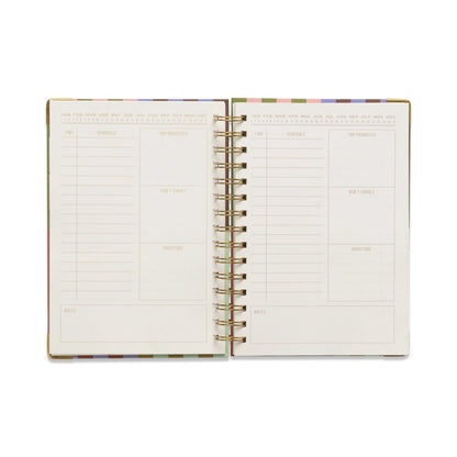 Undated 13 Month Planner - Bold Stripe Designworks Ink