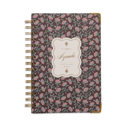 13 Mo Perpetual Planner - Burgundy Vintage Floral