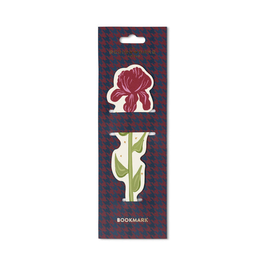 Framed Floral Leatherette Bookmark - Iris Designworks Ink