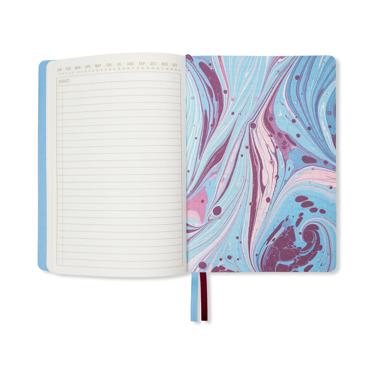 Marble Softcover Journal - Burgundy Sky Designworks Ink