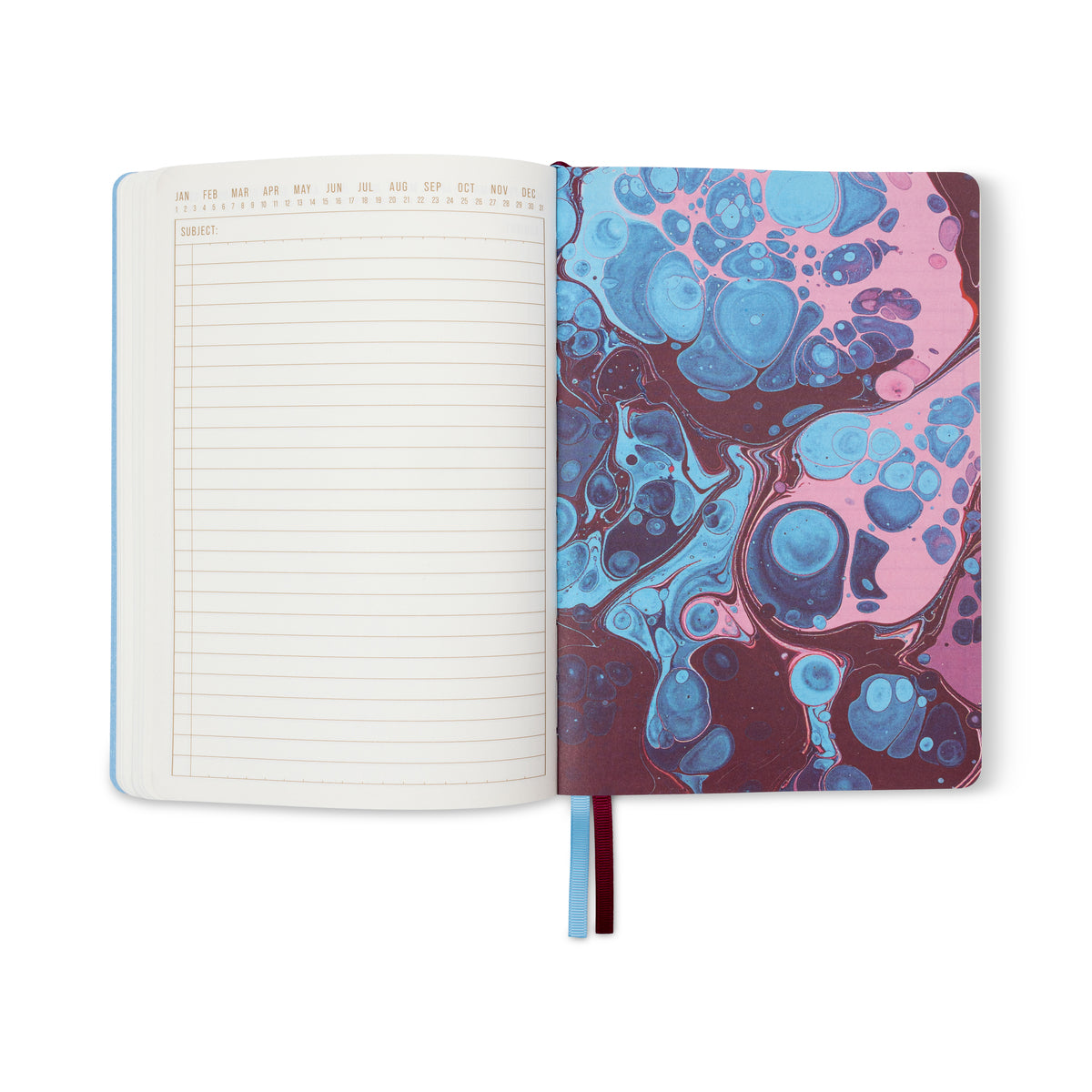Marble Softcover Journal - Burgundy Sky Designworks Ink