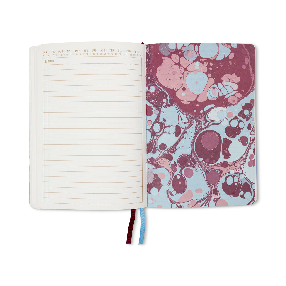 Marble Softcover Journal - Burgundy Sky Designworks Ink
