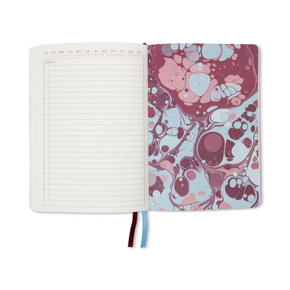 Marble Softcover Journal - Burgundy Sky Designworks Ink