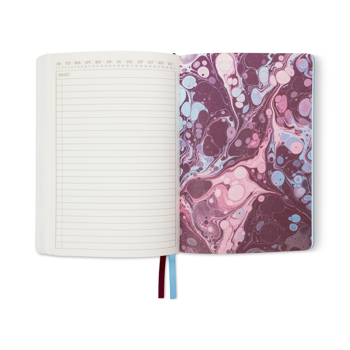 Marble Softcover Journal - Burgundy Sky Designworks Ink