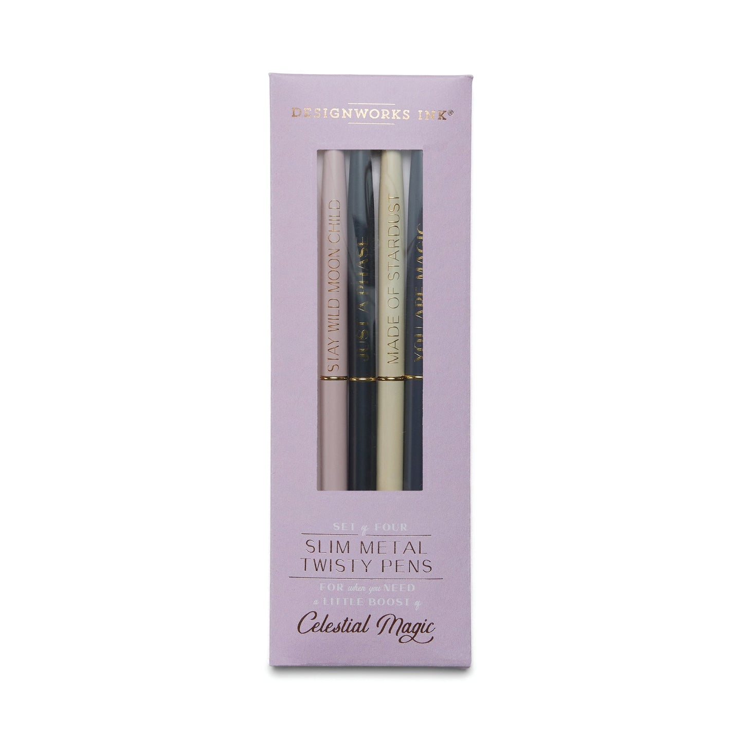 Slim Metal Twisty Pens - Celestial