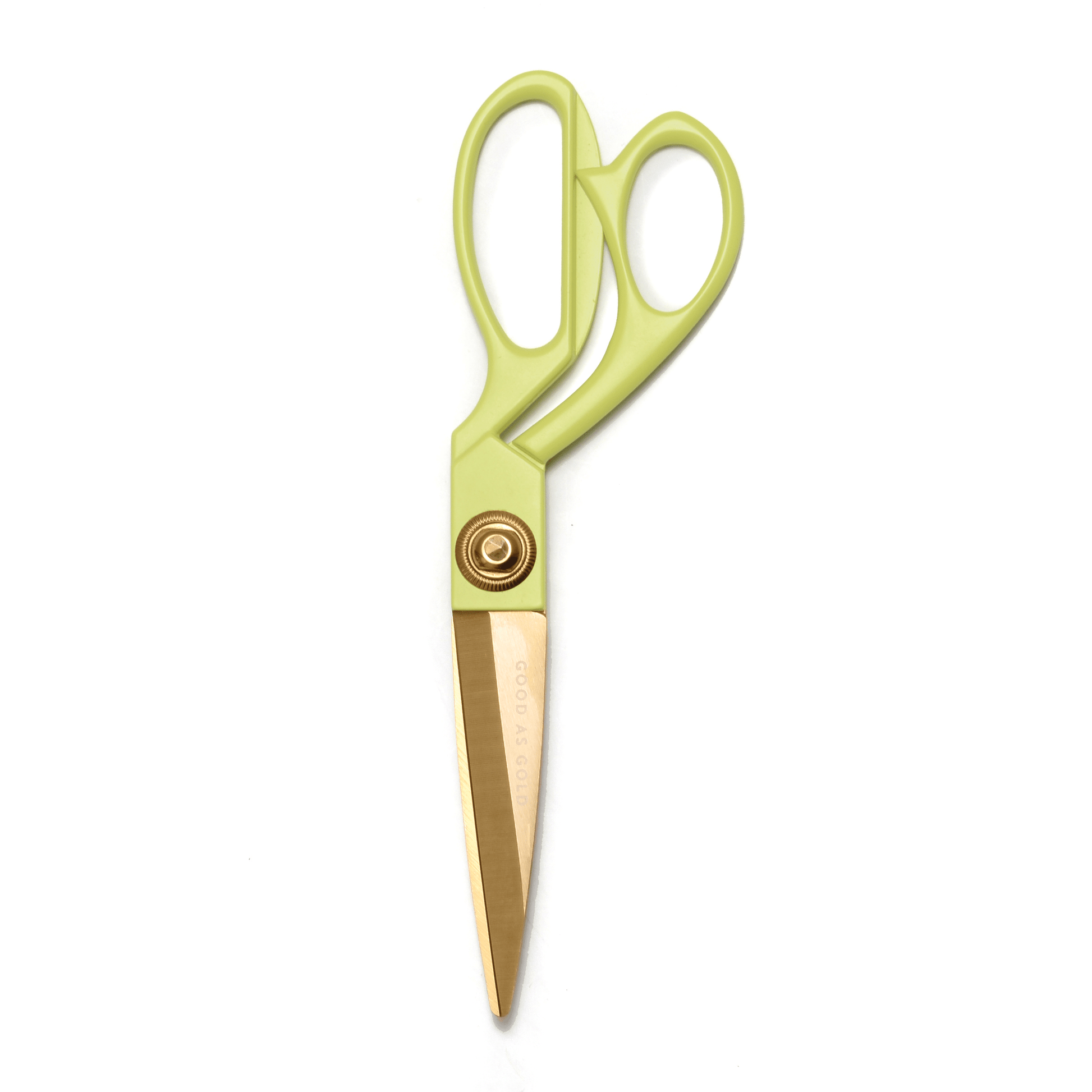 The Good Scissors - Matcha on a white background. 