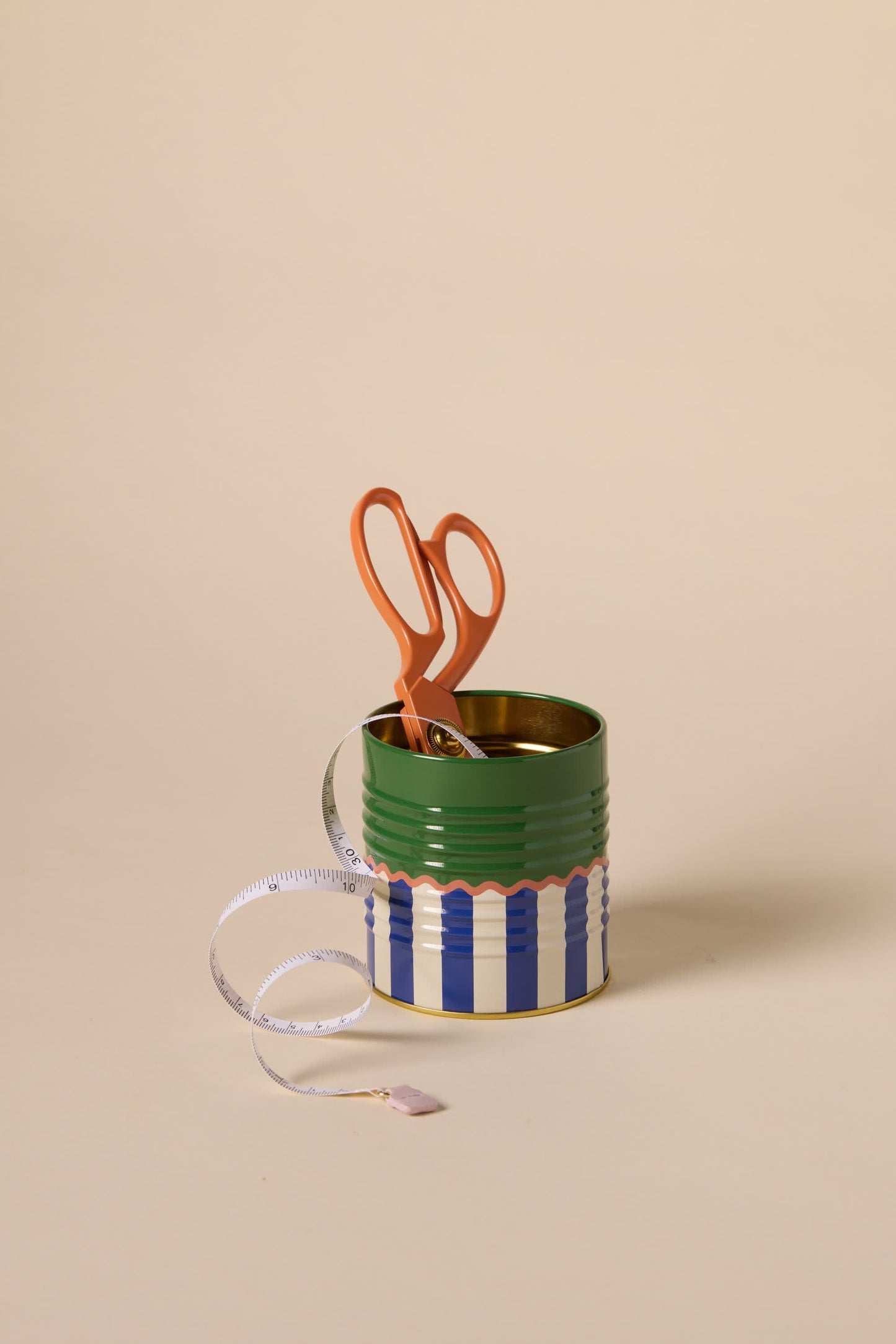 A Dopo Solid & Striped Storage Tin