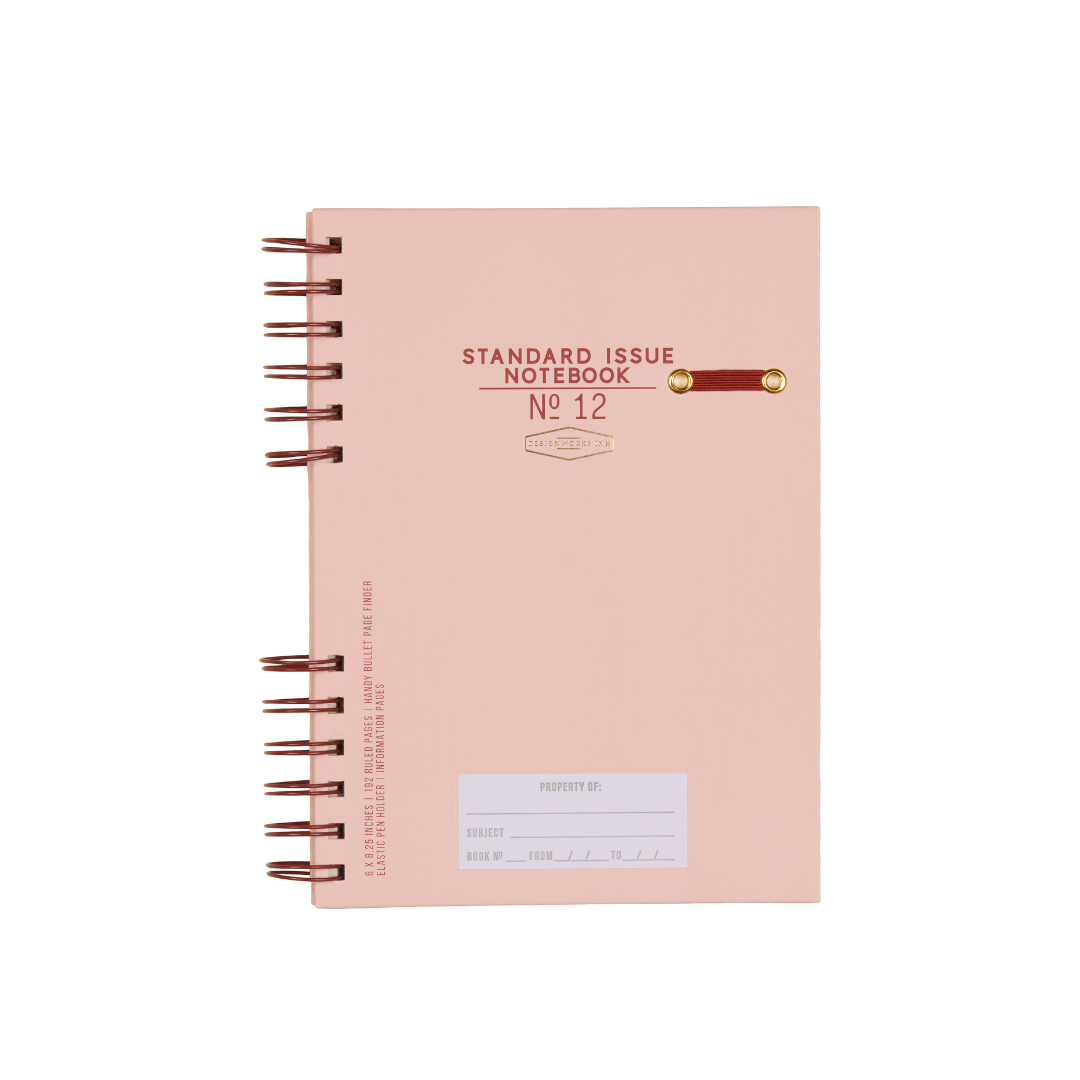 Standard Issue Planner Notebook No. 12 - Rosewood + Blush Designworks Ink