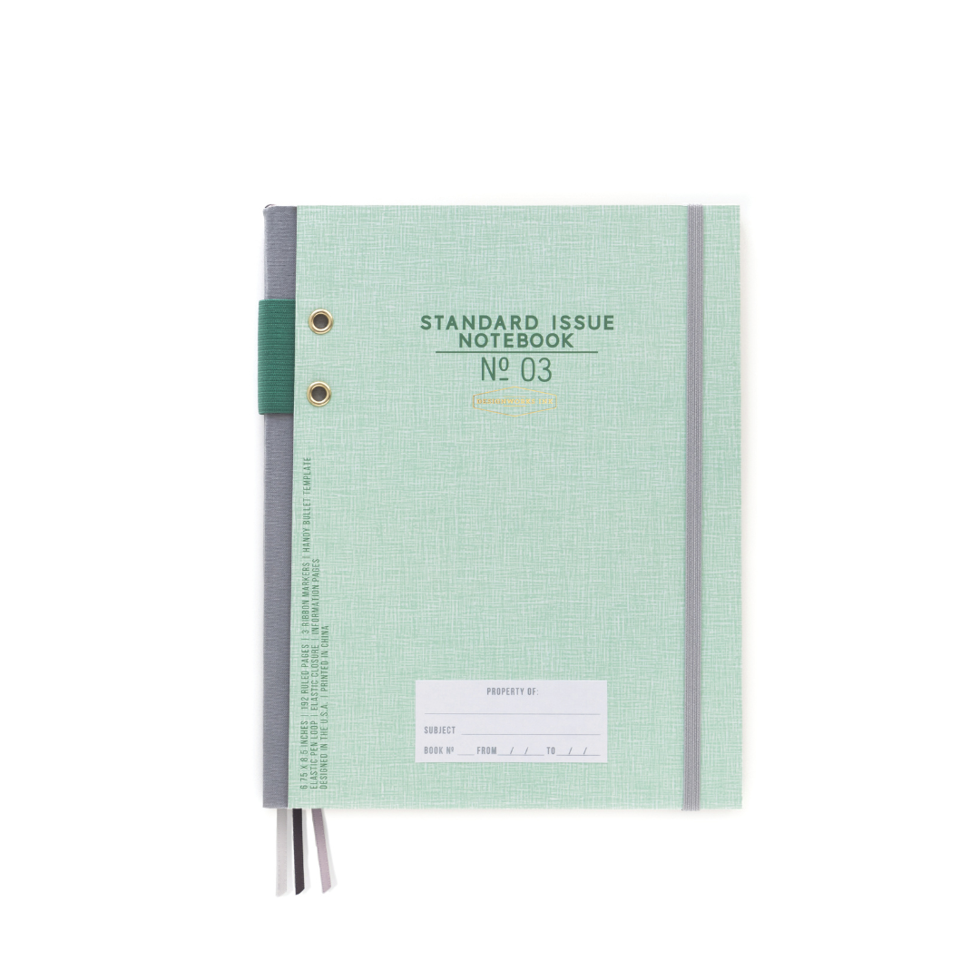 Standard Issue Planner Notebook No. 03 - Green DesignWorks Ink