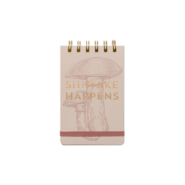 Vintage Sass Notepad - Shiitake Happens Ð Flip-Over Notepad