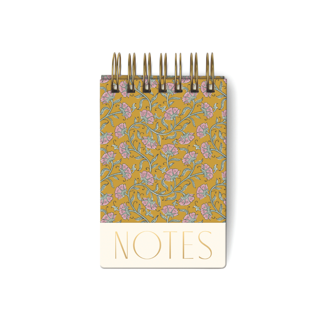 Chunky Notepad - Gold Vintage Floral DesignWorks Ink