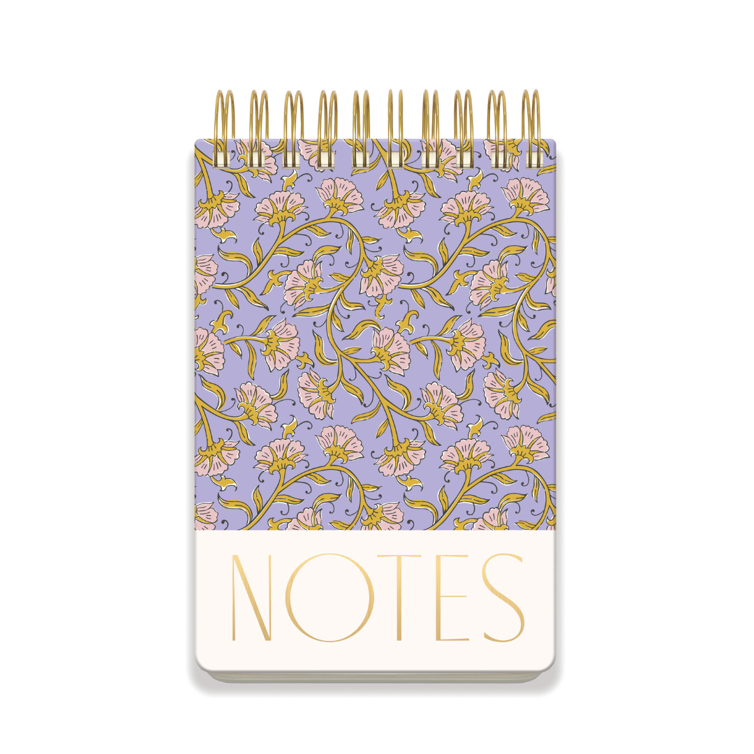 Large Chunky Notepad - Purple Vintage Floral DesignWorks Ink