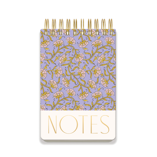 Large Chunky Notepad - Purple Vintage Floral DesignWorks Ink
