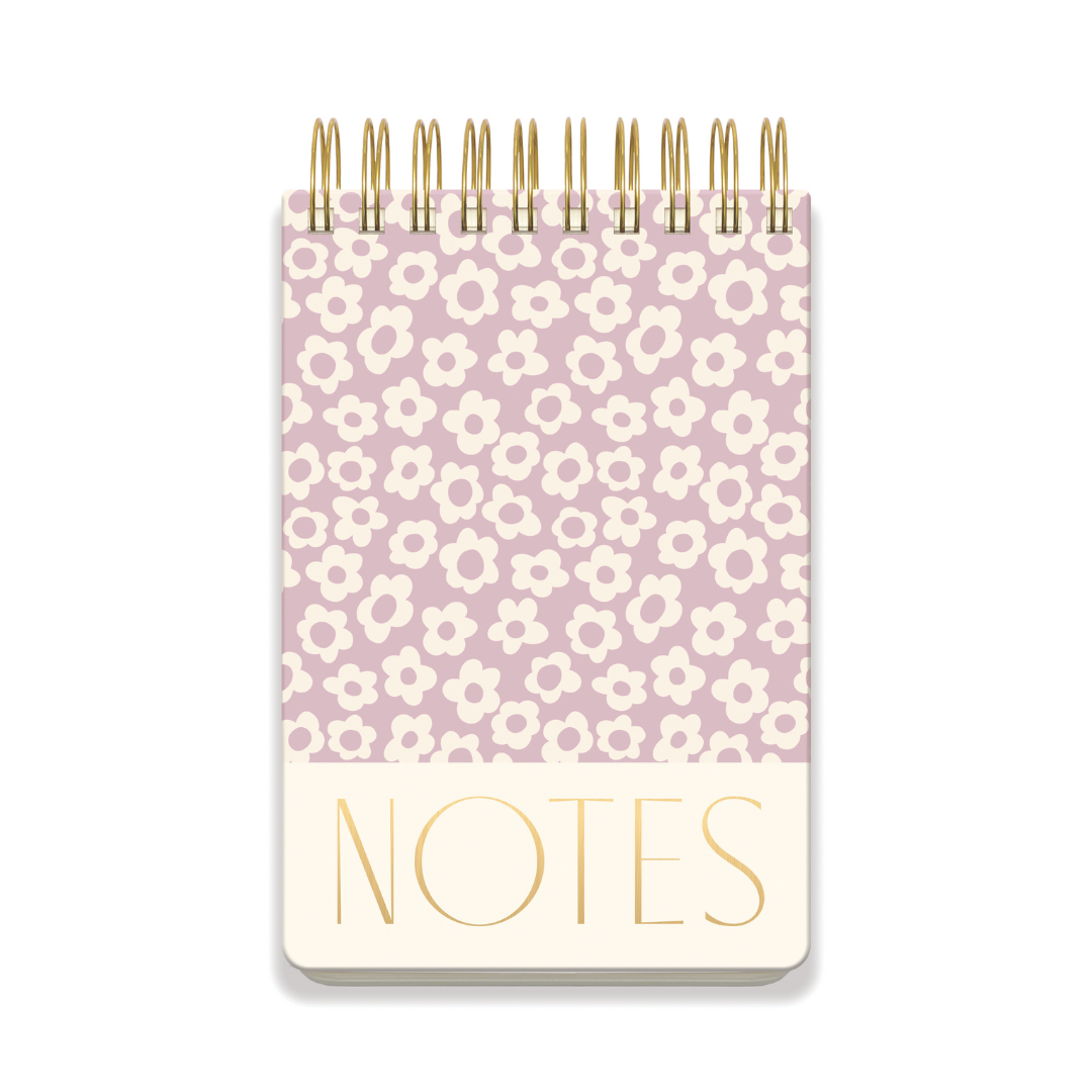 Large Chunky Notepad - Lilac Groovy Floral DesignWorks Ink