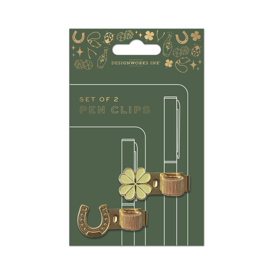 Set of 2 Pen Clips - Lucky Charms DesignWorks Ink