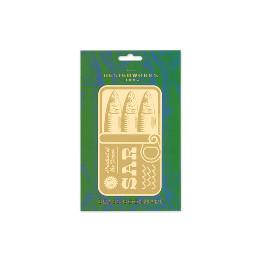 Brass Bookmark - Sardines Designworks Ink