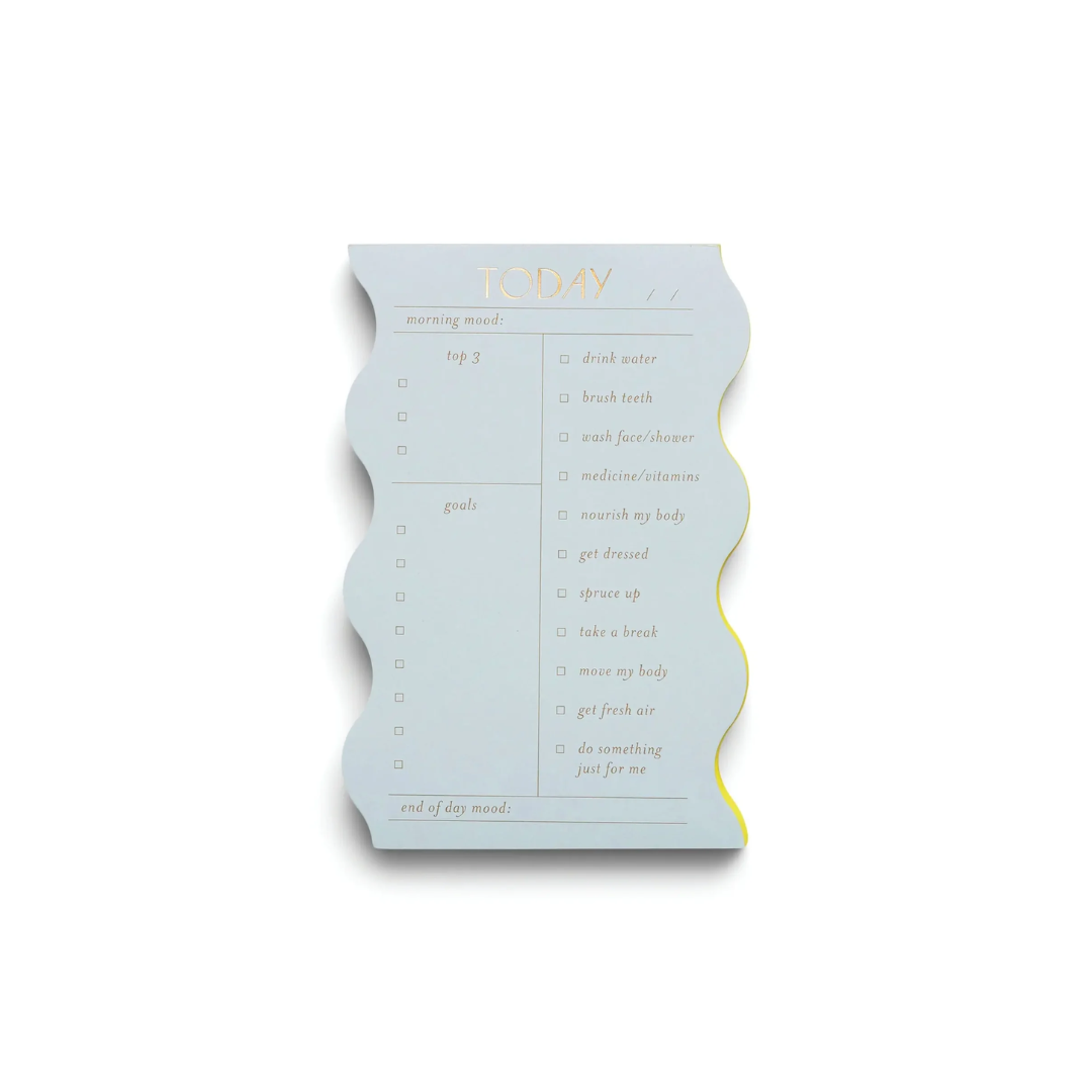 Wavy Daily Notepad - Cloud DesignWorks Ink
