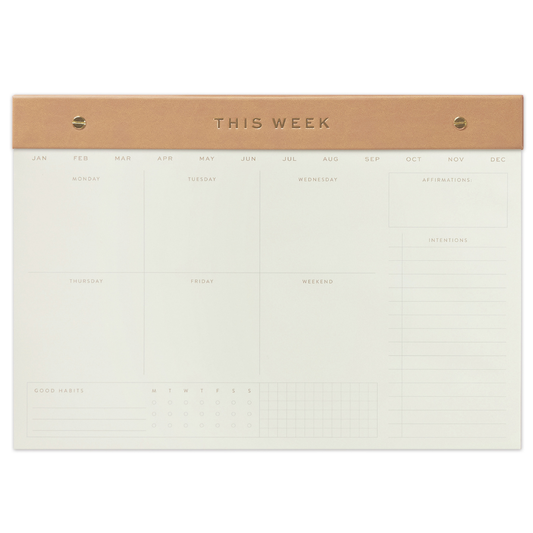 Weekly Postbound Notepad - Camel Designworks Ink