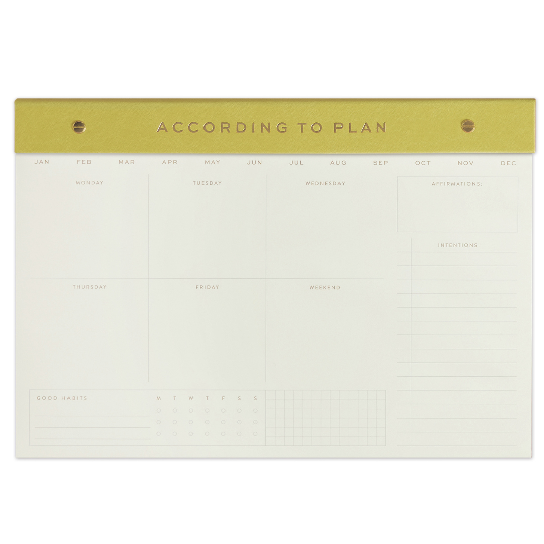 Weekly Postbound Notepad - Matcha Designworks Ink