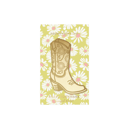Brass Bookmark - Cowgirl Boot Designworks Ink