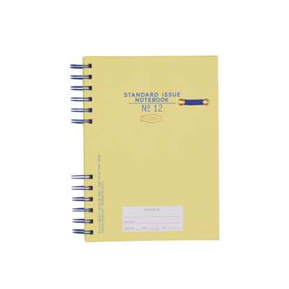 Standard Issue Planner Notebook No. 12 - Cobalt + Citron Designworks Ink