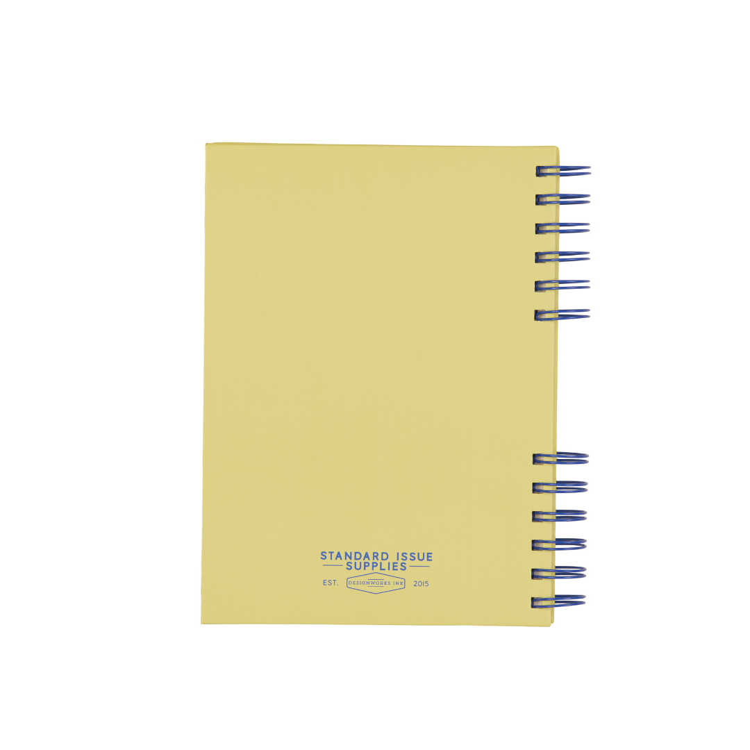 Standard Issue Planner Notebook No. 12 - Cobalt + Citron Designworks Ink