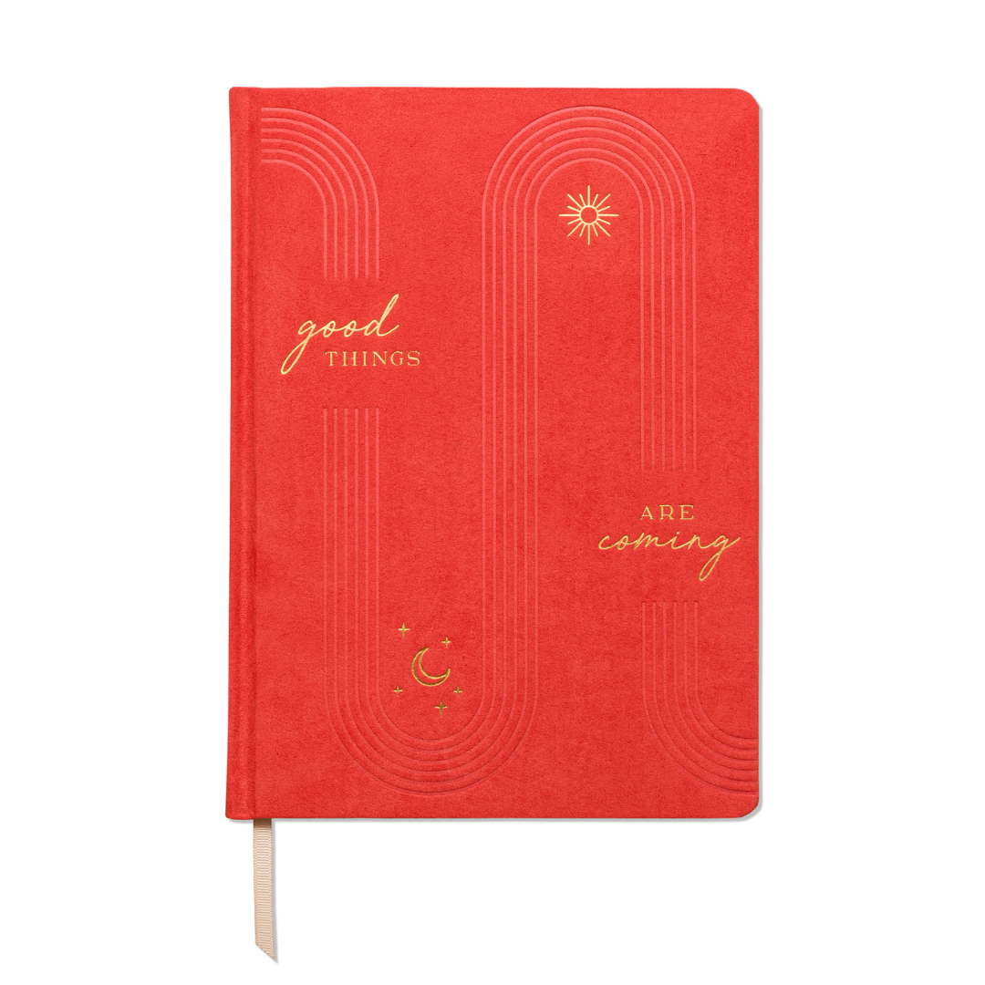 Suede Jumbo Journal - Good Things Are Coming DesignWorks Ink