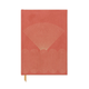 The Radiant Journal - Rays features a coral hardcover with gold geometric rays and oval accents, plus a yellow ribbon bookmark.